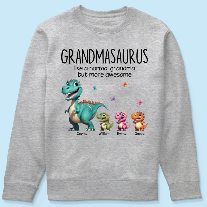 Grandmasaurus And Kids 3D Effect Dinosaurs Personalized Shirt | A Heartfelt Gift for Grandma's Birthday, Mother¡¯s Day, or Just Because