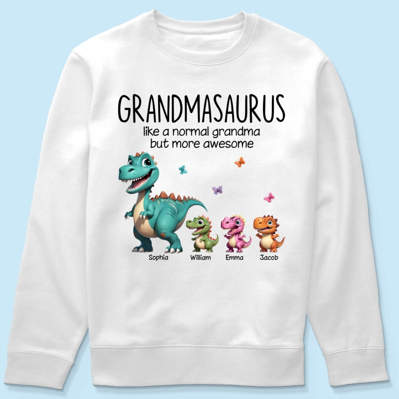 Grandmasaurus And Kids 3D Effect Dinosaurs Personalized Shirt | A Heartfelt Gift for Grandma's Birthday, Mother¡¯s Day, or Just Because